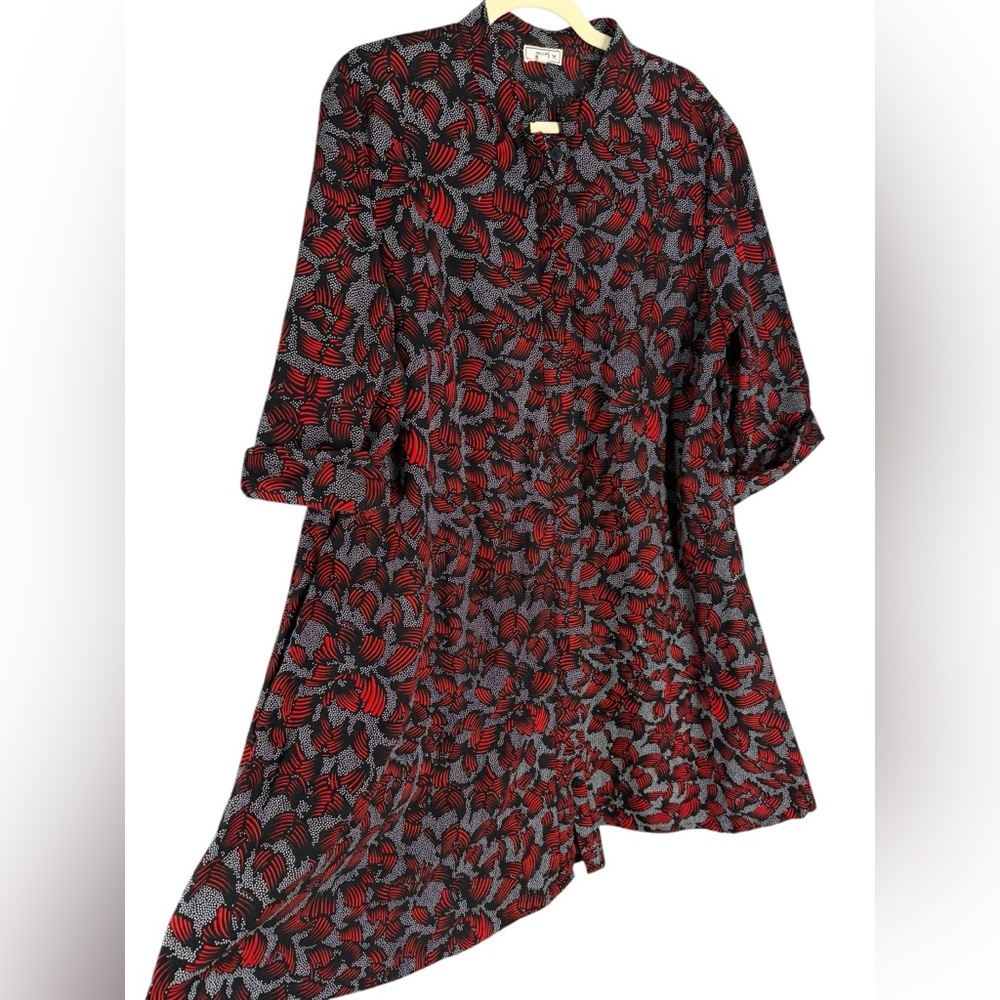 ZURI Karkade print XL dress with pockets